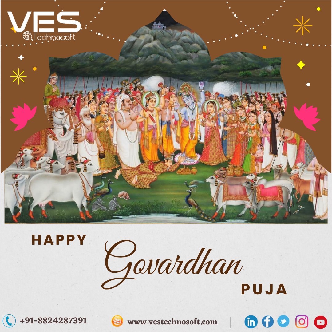 VES_Technosoft's tweet image. This Govardhan Pooja, may your business rise and shine just like the sacred hill of Govardhan! 
Let’s build strong foundations and take your digital growth to new heights. 🚀
Happy Govardhan Pooja from VES Technosoft 💻
📞 8824287391 | 🌐 vestechnosoft.com
#GovardhanPooja
