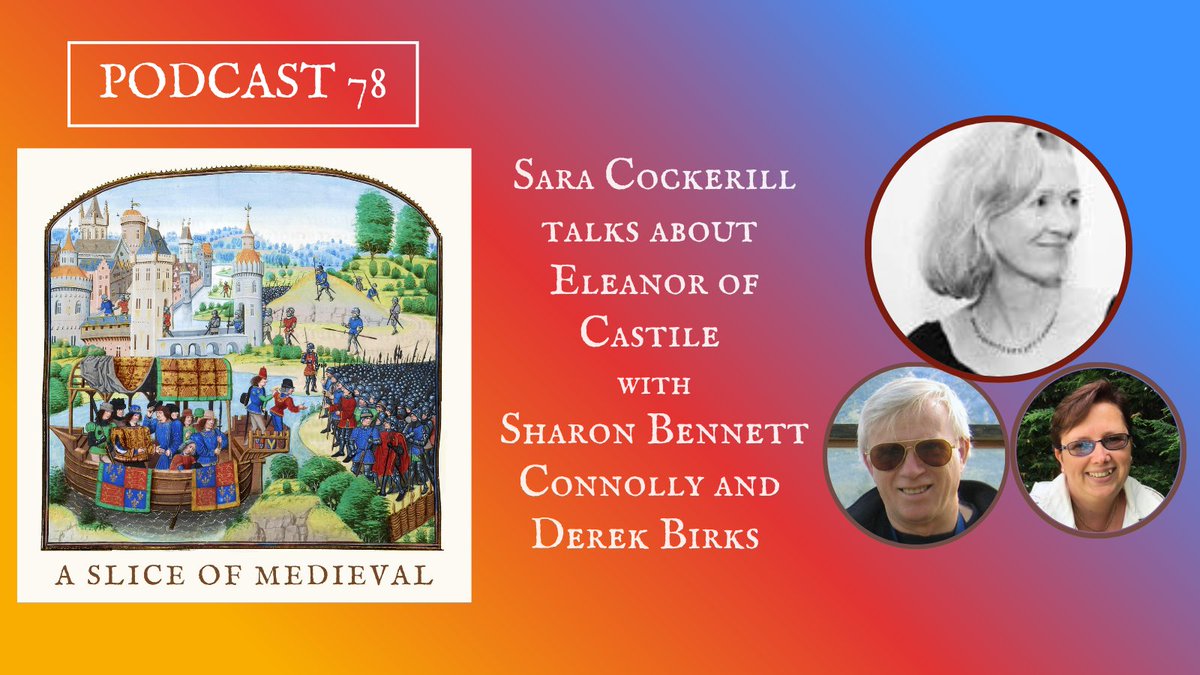 New out today! The latest episode of the Slice of Medieval #podcast in which <a href="/Thehistorybits/">Sharon Bennett Connolly</a> and I talk to  Sara Cockerill about Edward I's queen, Eleanor of Castile. #History #medieval 
 bit.ly/47nr4kt