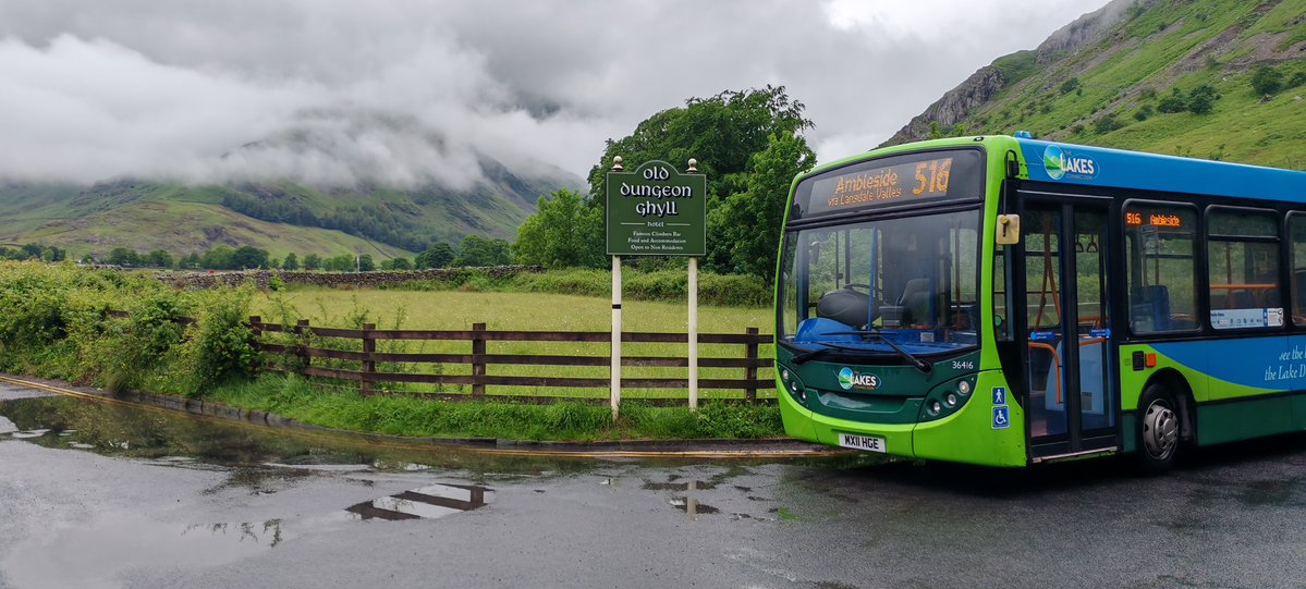 Hello from Kendal depot. On the 530 service the Allithwaite closure has finished but we still can't serve Kents Bank. The A591 is closed at 1900 between Shenstone and Brettargh Holt so the 1915 &amp; 2015 555 services to Lancaster will divert via Crooklands. #lakesconnection #kendal