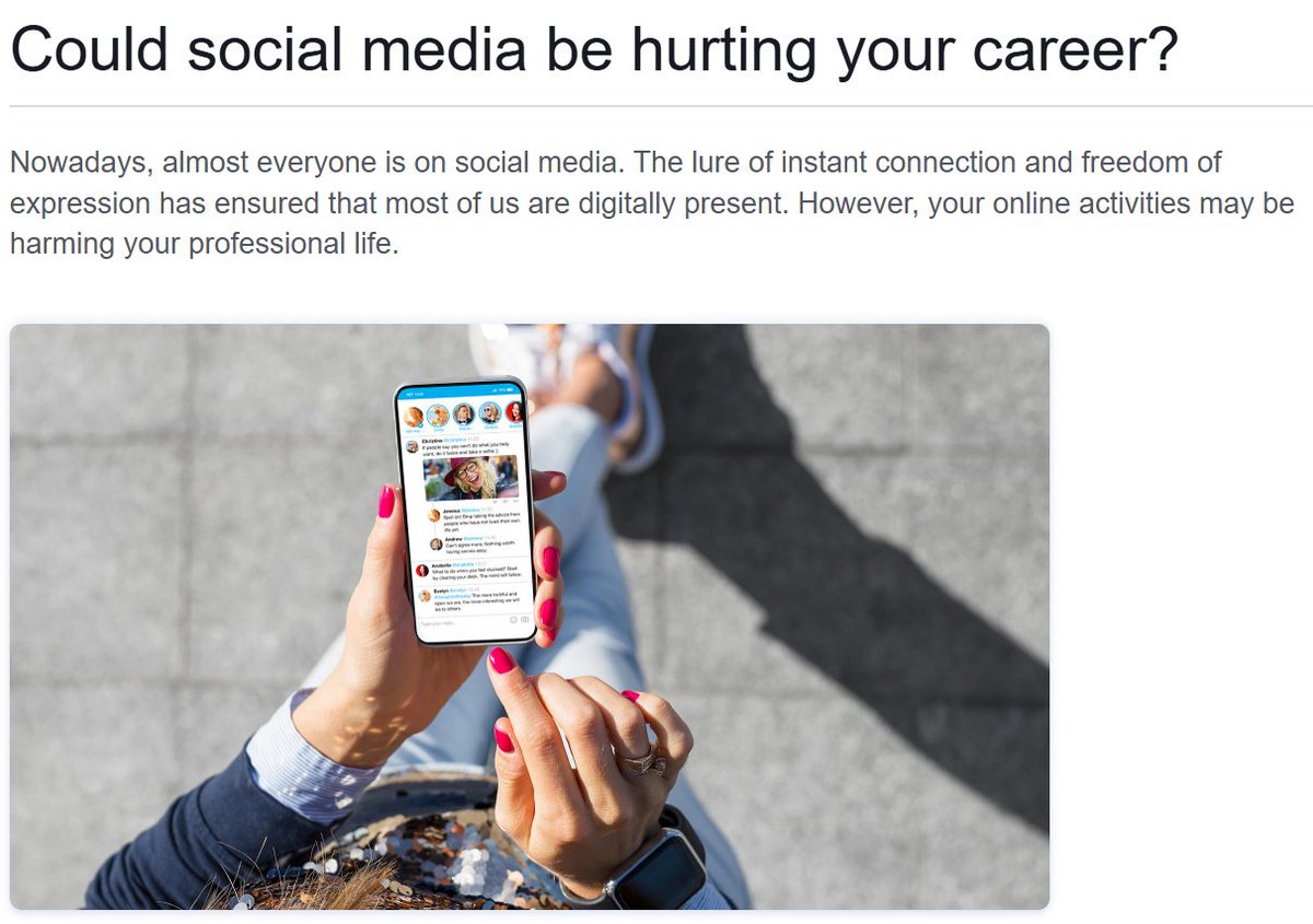 Could your social media presence be hurting your career? Find out how your online activities might impact your professional life in this new article from EURES ⤵️

👉 eures.europa.eu/could-social-m…
