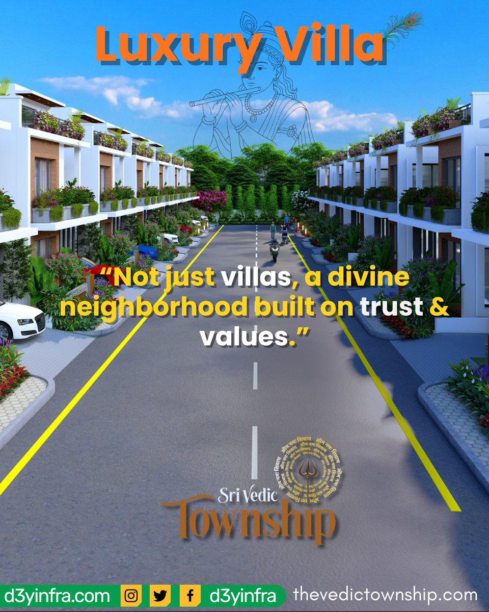 D3yinfra's tweet photo. Luxury Gated Community in Premium Villas in Shankarpally.
More https://t.co/tT9ImNL5Ao
.
.
.
#villasinhyderabadnearorr #premiumvillas #vedicvillas #housedesign #villashyderabad #hyderabadrealestate #hyderabad #villasinhyderabadforsale #PremiumGatedCommunity #villas https://t.co/iKmPfJ9tE1