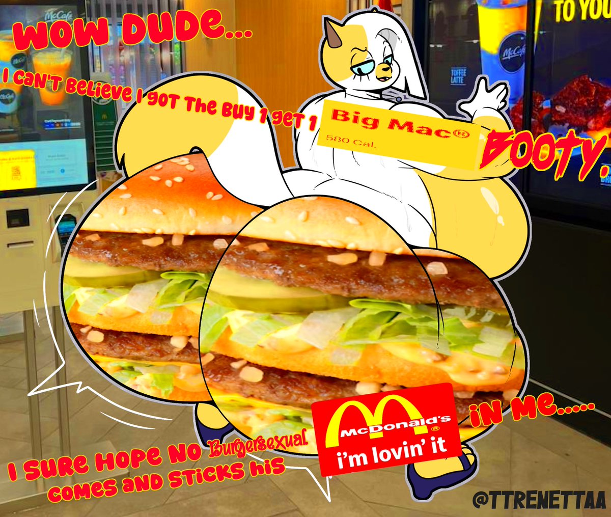 ttrenettaa's tweet image. woa..,, didnt know mcdonalds was doign this,,, i gotta get mine right now!!! 
(mah first edit,, hehe,,)
#megacorp #foodporn #foodfetish #cringegooner