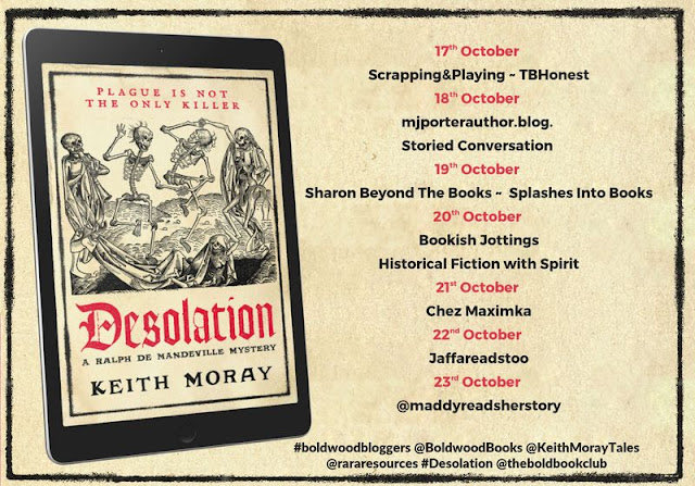 jaffareadstoo's tweet image. Today on the blog I am delighted to join the #BlogTour to share my #BookReview of #Desolation by @KeithMorayTales 
@BoldwoodBooks @rararesources 
#HistoricalFiction #BoldwoodBloggers

jaffareadstoo.blogspot.com/2025/10/blog-t…