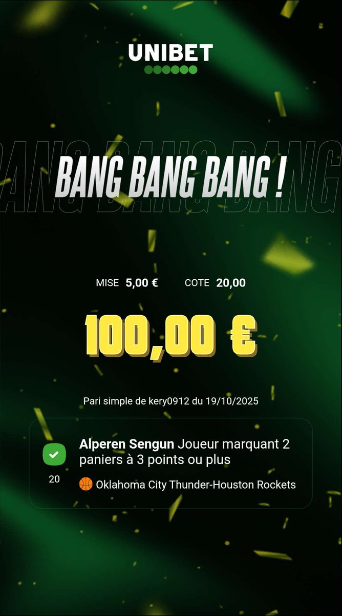 BET_Token's tweet photo. 💥 Quelle soirée dans le Discord 💥 

Côte 📊46.39 ✅🤑
Côte 📊55 ✅🤑
Côte 📊20 ✅🤑

À 🤏🏼 du méga 🎰 à 5 (Wina) voir 6 (Betclic) chiffres 🥹

Peut-être pour ce soir 🤞🏼

Rejoins nous pour vibrax sur les belles côtes 🥩 https://t.co/7iR27nEZWZ