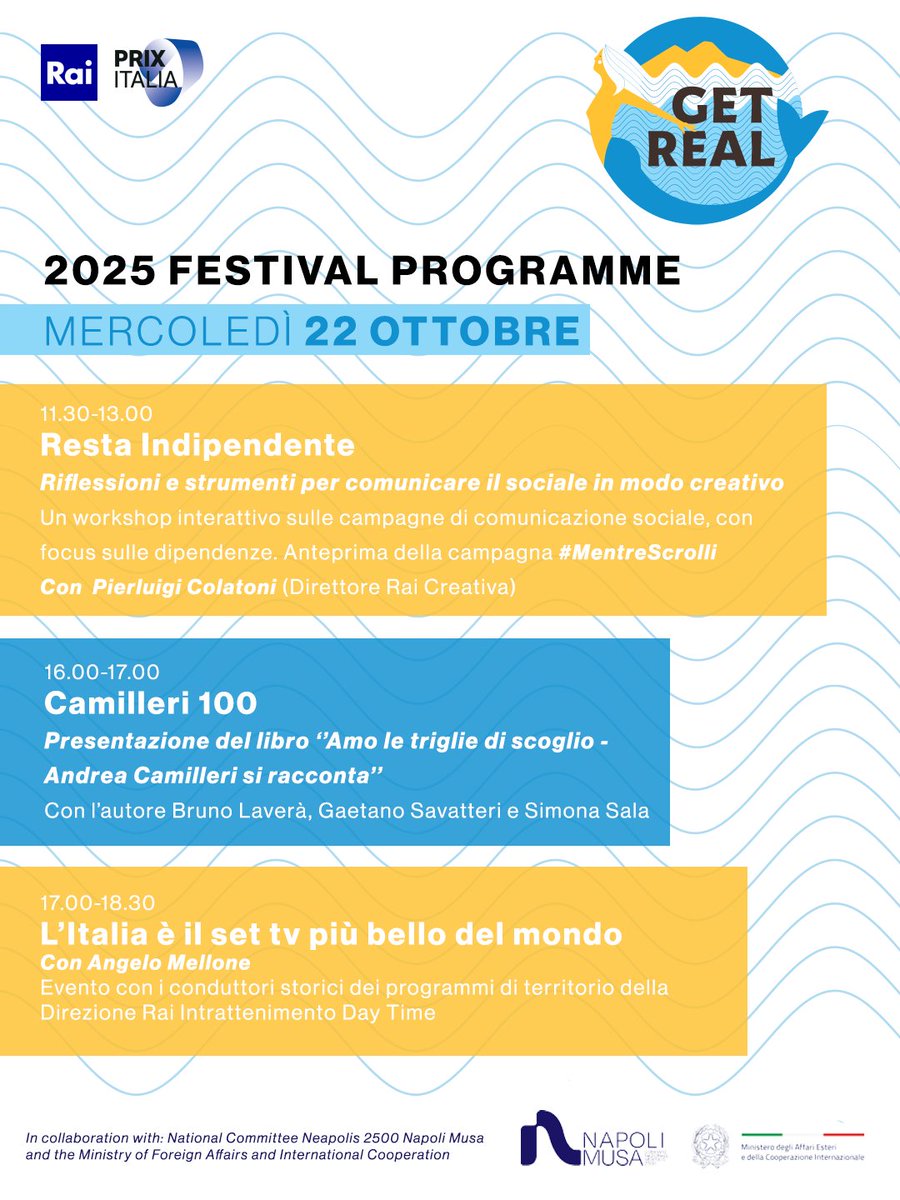 Terzo giorno al Prix Italia 2025

Scopri il programma ⬇️

#PrixItalia2025 #GetReal
