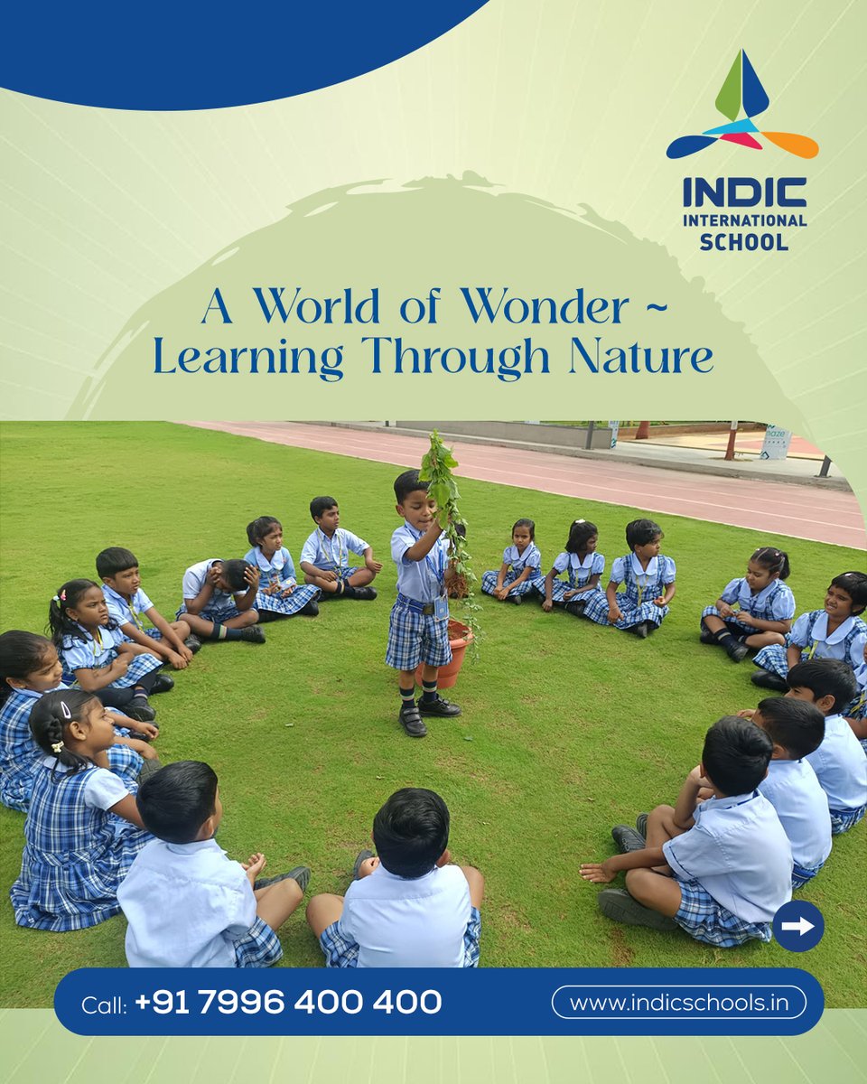 IndicSchools's tweet image. Where curiosity takes root and learning blooms! Students of Indic International School stepped outdoors to explore the fascinating world of plants—observing, identifying, and understanding every leaf, stem, and root.

#indicinternationalschool #learningthroughnature…