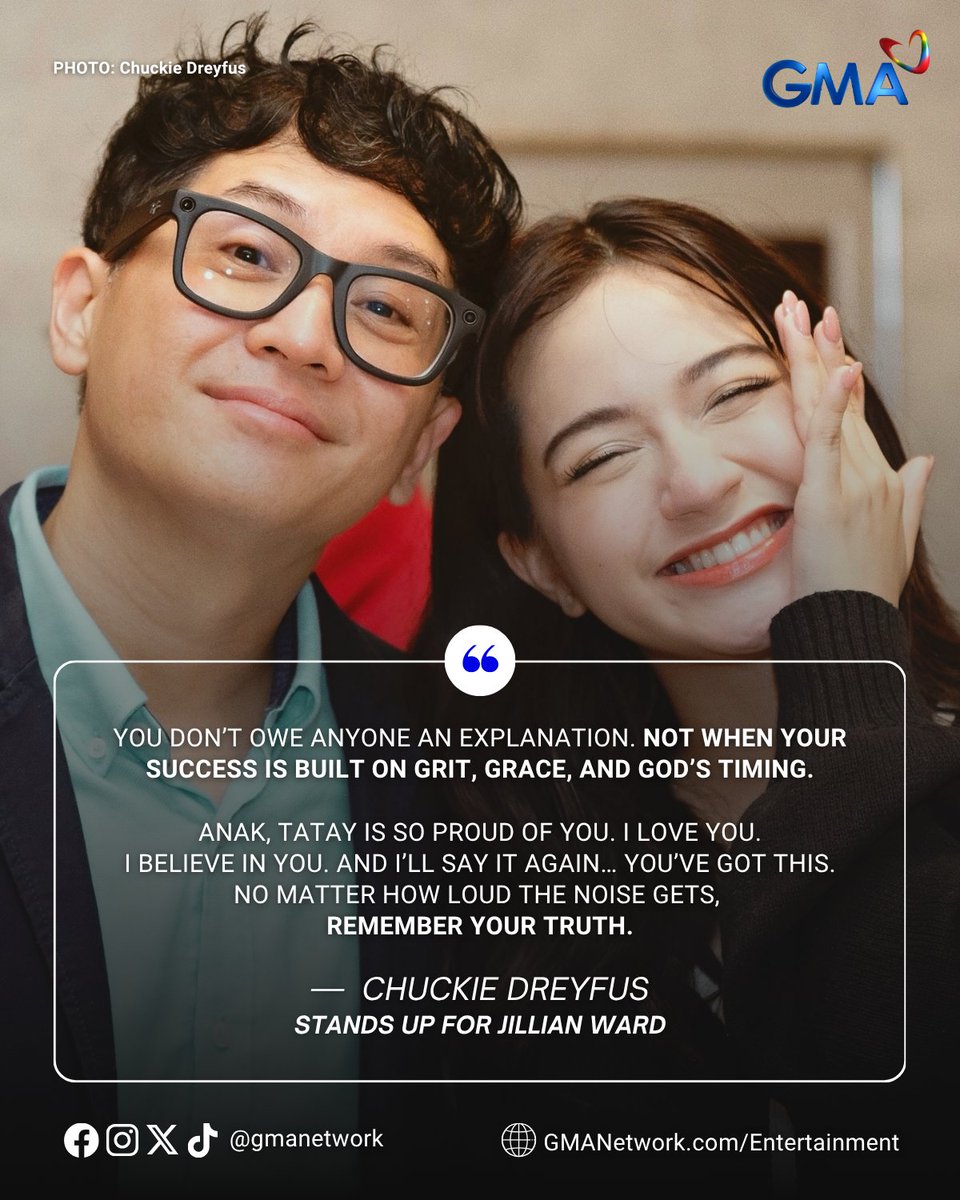 gmanetwork's tweet image. &quot;And don’t you ever forget… I gotchu. ❤️&quot;

Amid the current controversy, Jillian found support from her former &apos;Abot-Kamay na Pangarap&apos; co-star, Chuckie Dreyfus, who took to Facebook to defend the young actress.

#KapusoTalks
#KapusoShowbizNews