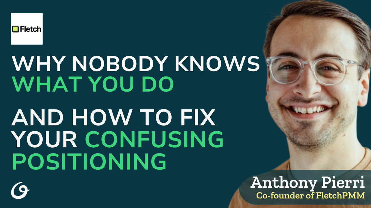 barryoreilly's tweet image. If your homepage can’t explain what you do, no one else will.
Anthony Pierri has helped 400+ B2B startups sharpen their positioning—starting with their homepage.
🎧 Listen now on Unlearn: barryoreilly.com/explore/podcas…