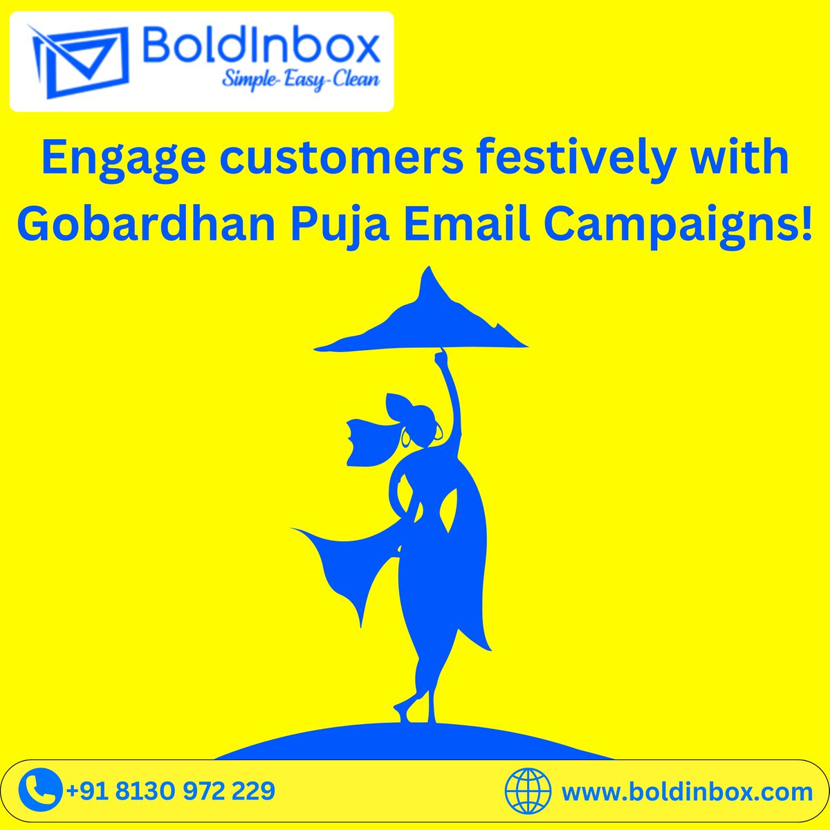Boldinbox_'s tweet image. Make your emails part of the celebration! 🎉 This Gobardhan Puja, BoldInbox makes it wonderfully simple to create festive email campaigns that truly engage your customers. Easy, clean, and effective. Spread the festive joy right to their inbox!

#GobardhanPuja #BoldInbox