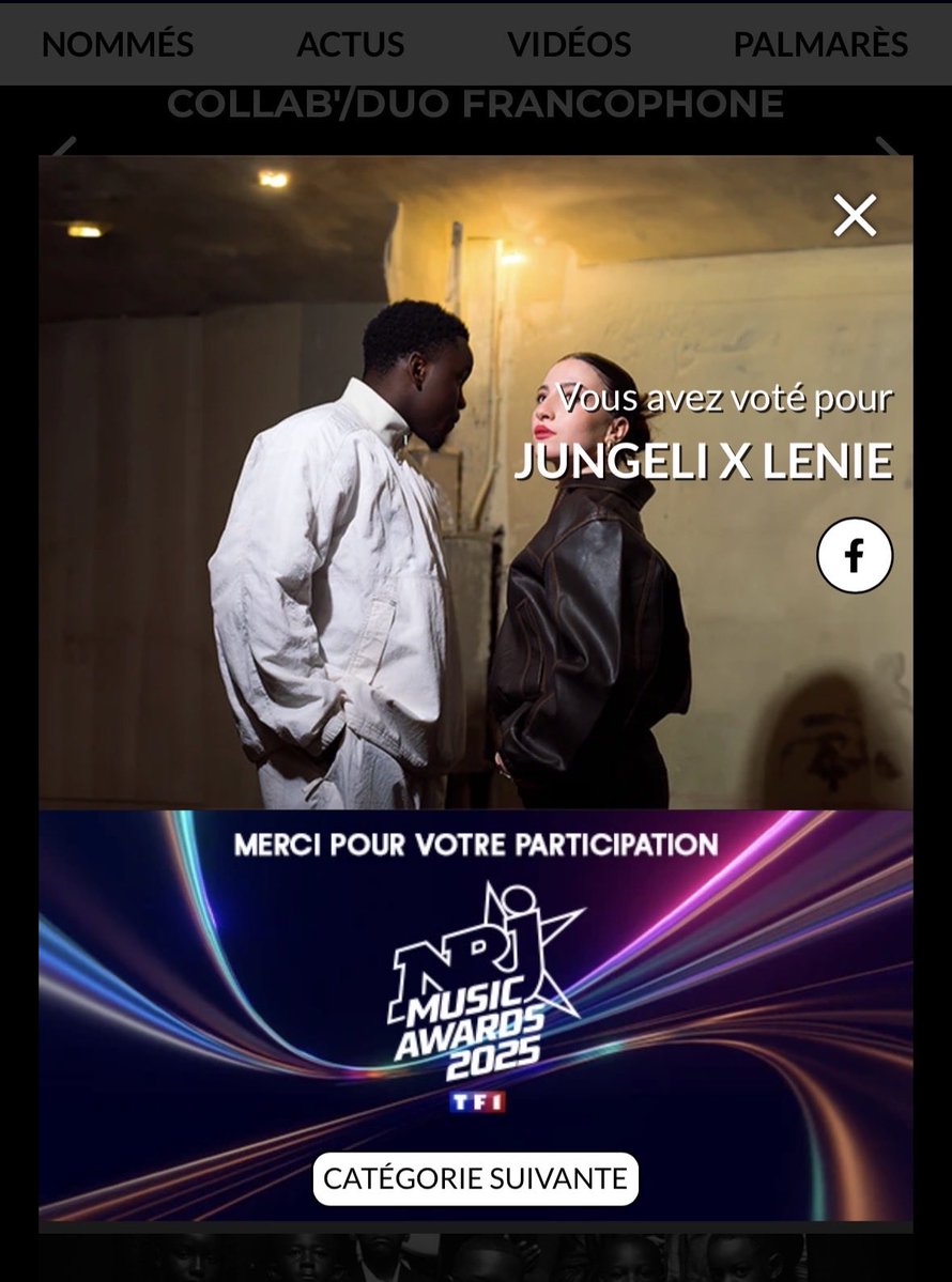 On continue de votez pour lenie 🙏🏼 #lenie 
—&gt; nrj.fr/music-awards