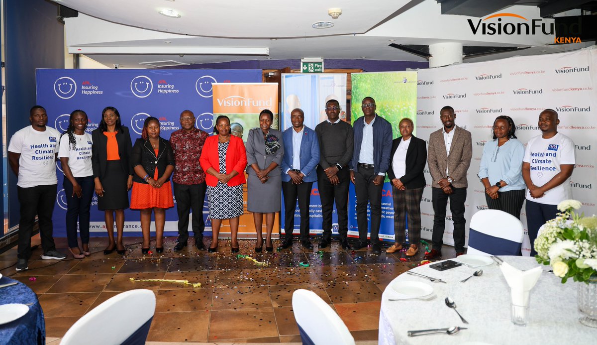 VisionFundKE's tweet photo. We’ve launched Afya Cash & ClimaCash+: inclusive insurance products protecting families from health & climate risks like drought & flooding. 25,000+ people already insured, thanks to our partners: @APAInsuranceKE , IBISA Network & @VisionFund
#InclusiveInsurance https://t.co/VPCIbE59Gn