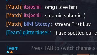 someone from the opposing team saw my username :)))
stream First Luv!