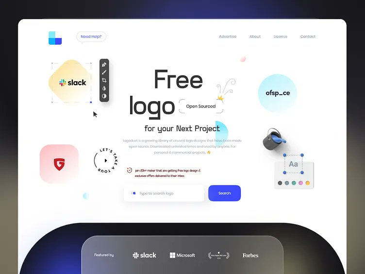 MahadyHasanRon3's tweet photo. Hey #DesignFam & #Branding lovers 👋
Here’s a fresh redesign of Logodust’s website I just wrapped — focused on clarity + creativity.
Let’s talk: what’s one thing you always look for when browsing branding asset platforms?
#UI #UX #WebUI #BrandingDesign #DesignInspiration https://t.co/VwcuNL1gnK