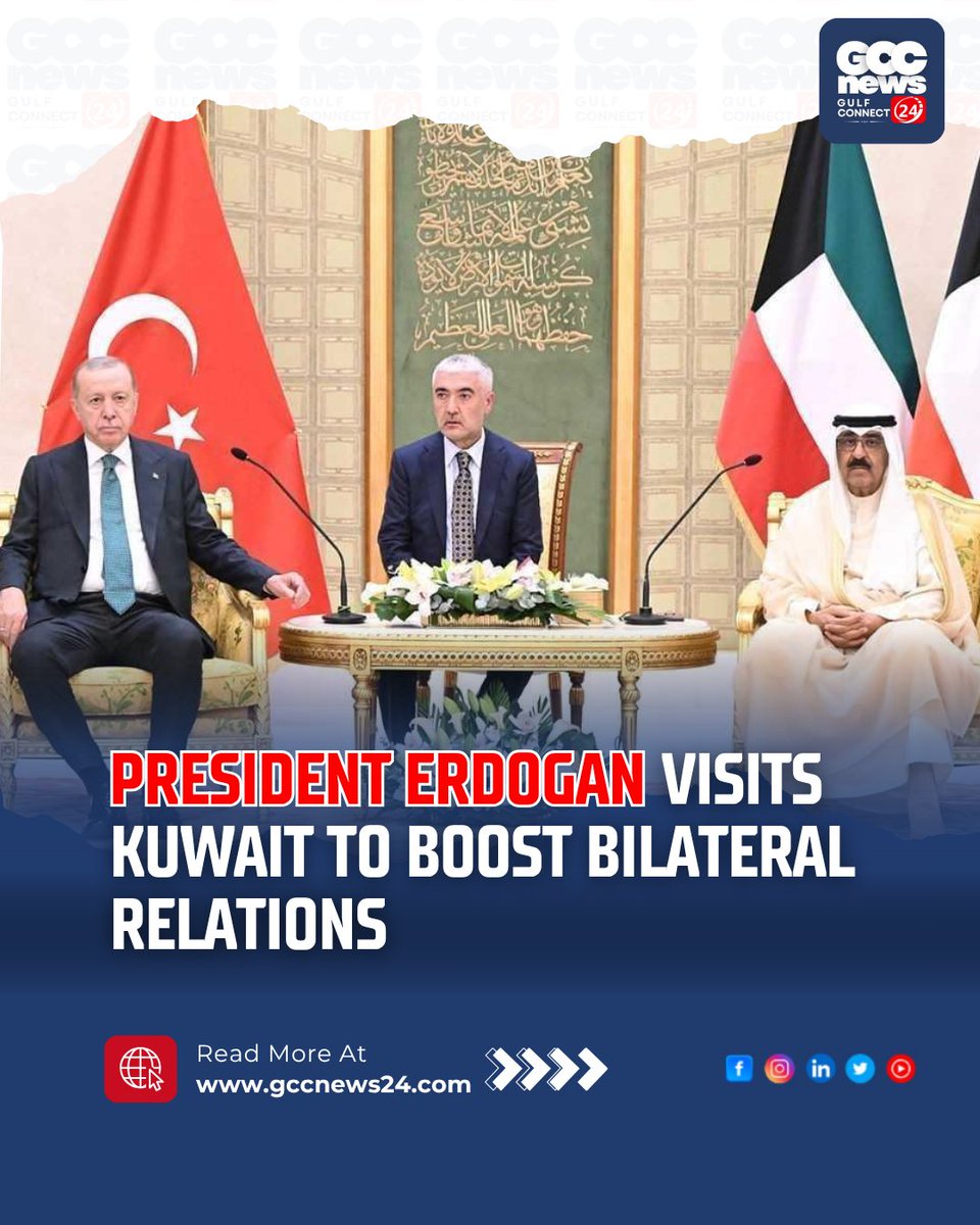 gccn24's tweet image. President Erdogan strengthens Turkey-Kuwait ties with four key  agreements and a symbolic EV gift in Kuwait visit. 
.
Read more: gccnews24.com/erdogans-kuwai… 
.
#ErdoganInKuwait #TurkeyKuwait #BilateralRelations
