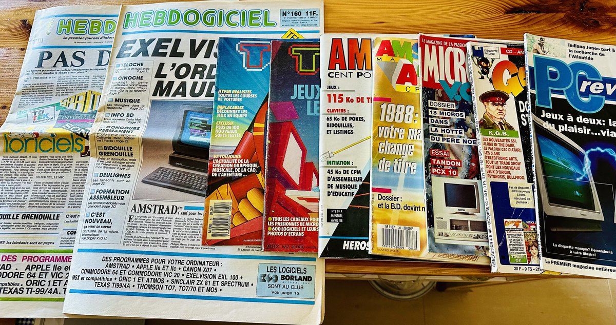 turk182es's tweet image. Ah cette époque comme elle me manque 🙌 

Bonne journée les amis !

#Retroblog #Retro #Retrogaming #Oldies #Vintage #RetroComputer #Jeuxvideo #Videogames #MSX #Amstrad #Atari #Commodore #Spectrum #Oric #C64