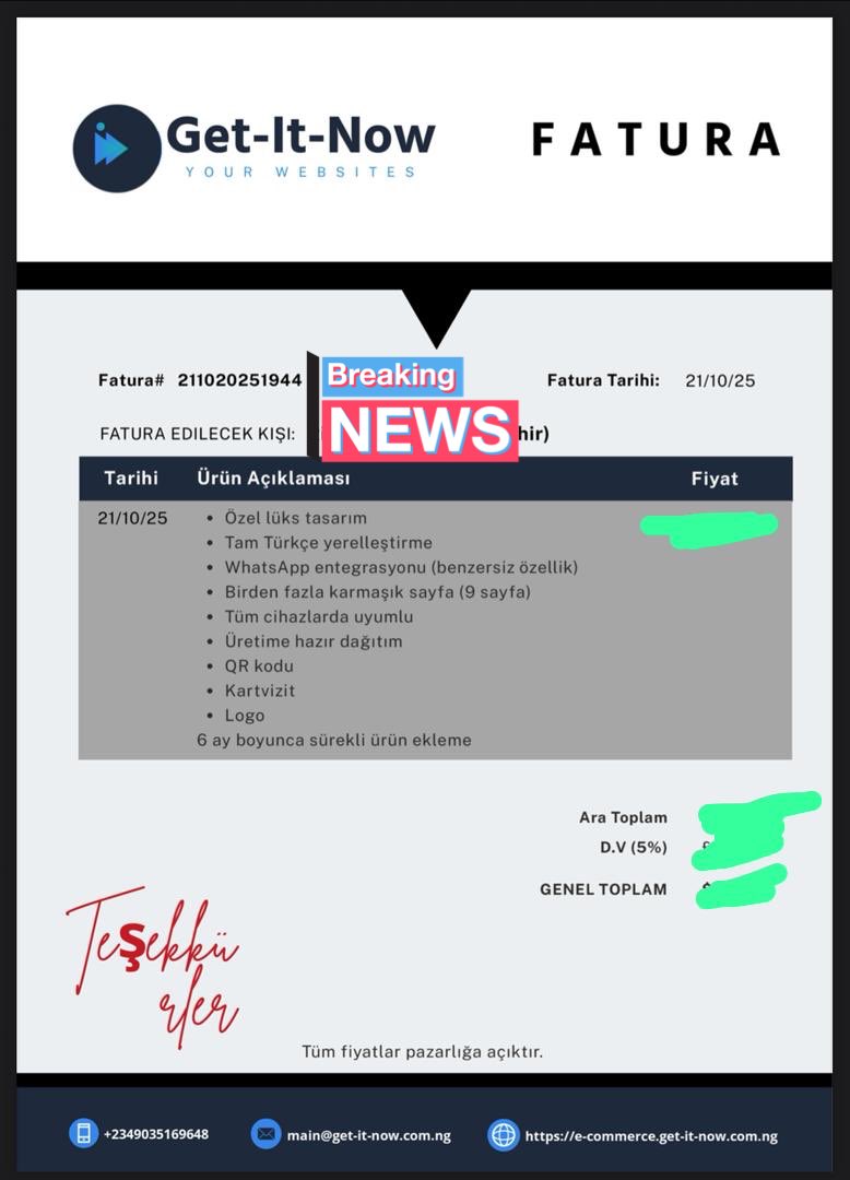 Good morning fellas, this is a reminder to get your website/online store now!