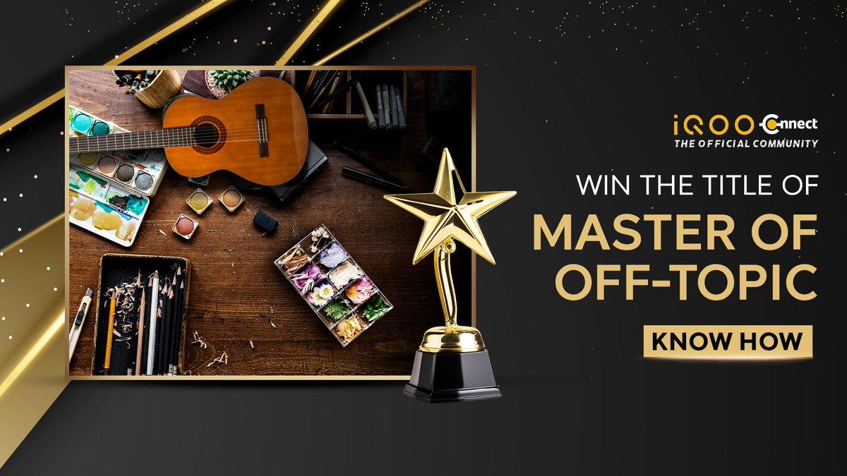 _CodeWizard's tweet image. 🏆 Best of iQOO Connect Awards 2025 — Nominations are now OPEN for Master of Off-Topic! 🎉
Tap the link and submit your entry now: community.iqoo.com/in/thread/1154…
#iQOOConnect #iQOOCommunity