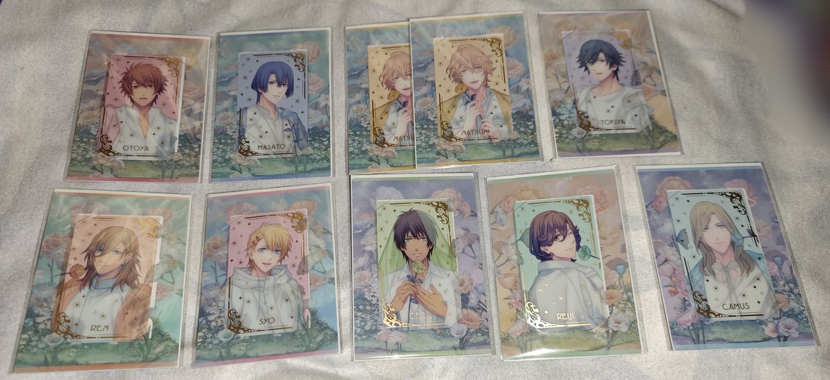 交換
うたプリ FH ビジュカ

譲
音也 真斗 那月 トキヤ レン 翔 セシル 嶺二 カミュ

求
蘭丸

郵送
お気軽にお声がけください