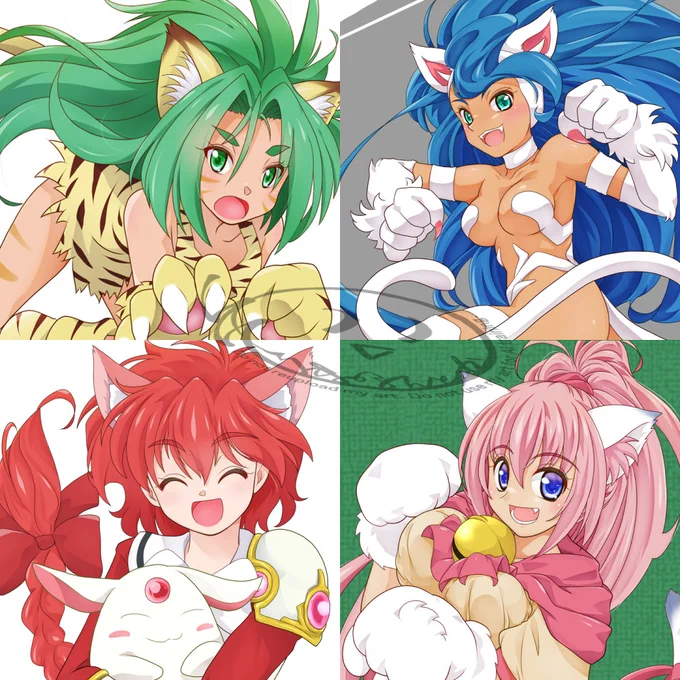 #ケモミミに会えるハッシュタグ ネコミミさん多いので他のケモミミさんも描こかしら