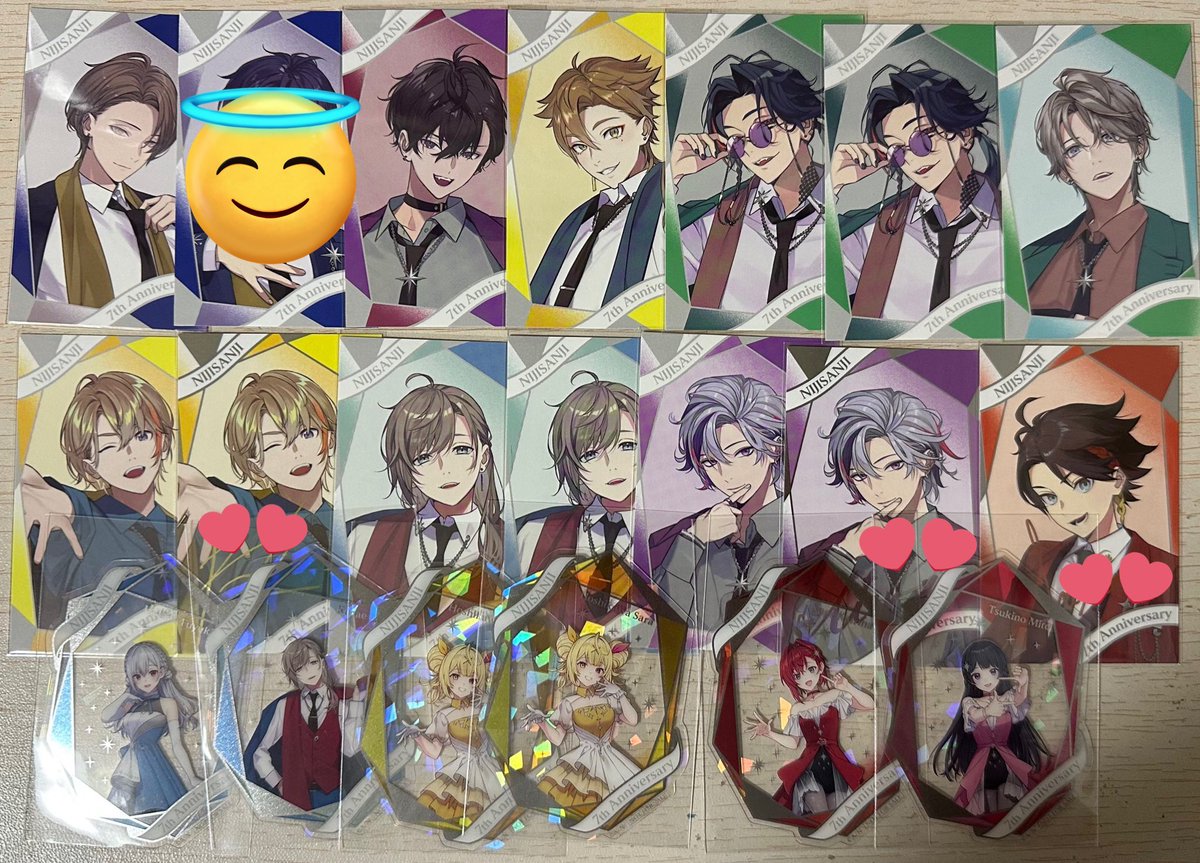 otoooooo_n's tweet photo. 【交換】にじさんじ 7周年 Anniversary ART OF NIJISANJI  にじART コレクションカード にじフェス2025 交換

【求】🗝💸、👻🔪＞🎲、♦︎☕

【譲】画像のものor定価+送料

💓はサイン入りです。
できれば同種交換希望ですが、異種交換も可能です🙆‍♀️
お気軽にお声掛けください🙇‍��️ https://t.co/wrC7JChksC