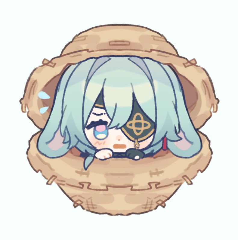 Anaxa nui in the straw hat was just 2 cute , he looks like a little bunny caught stealing from the garden 🥺🌾