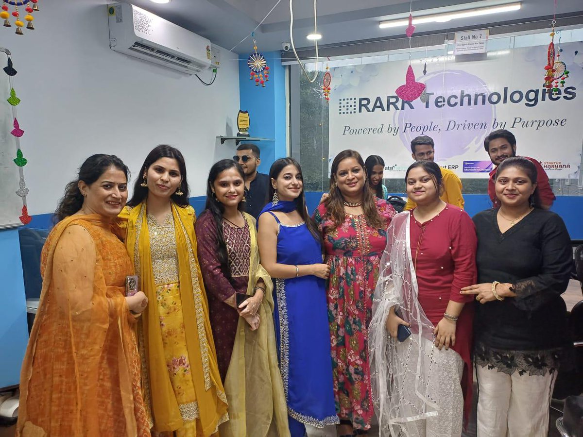 rarrtech's tweet photo. From diyas to laughter, every moment shone bright! Happy Diwali from all of us at RARR! 💛 
#RARRFamily #DiwaliVibes #RARRDiwali #DiwaliCelebration #TeamRARR  #JoyfulMoments #RARRTechnologies https://t.co/Lntk49jGbb