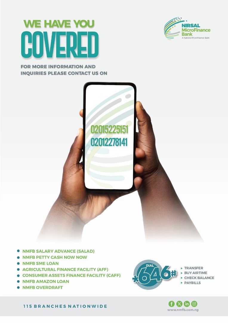 NirsalMFB's tweet photo. Got a question or need help with your account?
Call us on 02015225151 or 02012278141 for quick support.
Fast, reliable, and always ready to serve you better every day.
#financialwednesday #nmfbcares #easilyaccessible https://t.co/aLx8nZFCgU