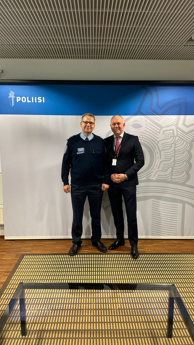 Pleased to discuss with National Police Commissioner <a href="/ilkkakoskimki/">Ilkka Koskimäki</a>, strengthening cooperation between 🇺🇦 and 🇫🇮 law enforcement agencies.
Today we face similar challenges and hybrid threats, and only close interaction is key to our success and security.
🙏 🇫🇮 police for support!