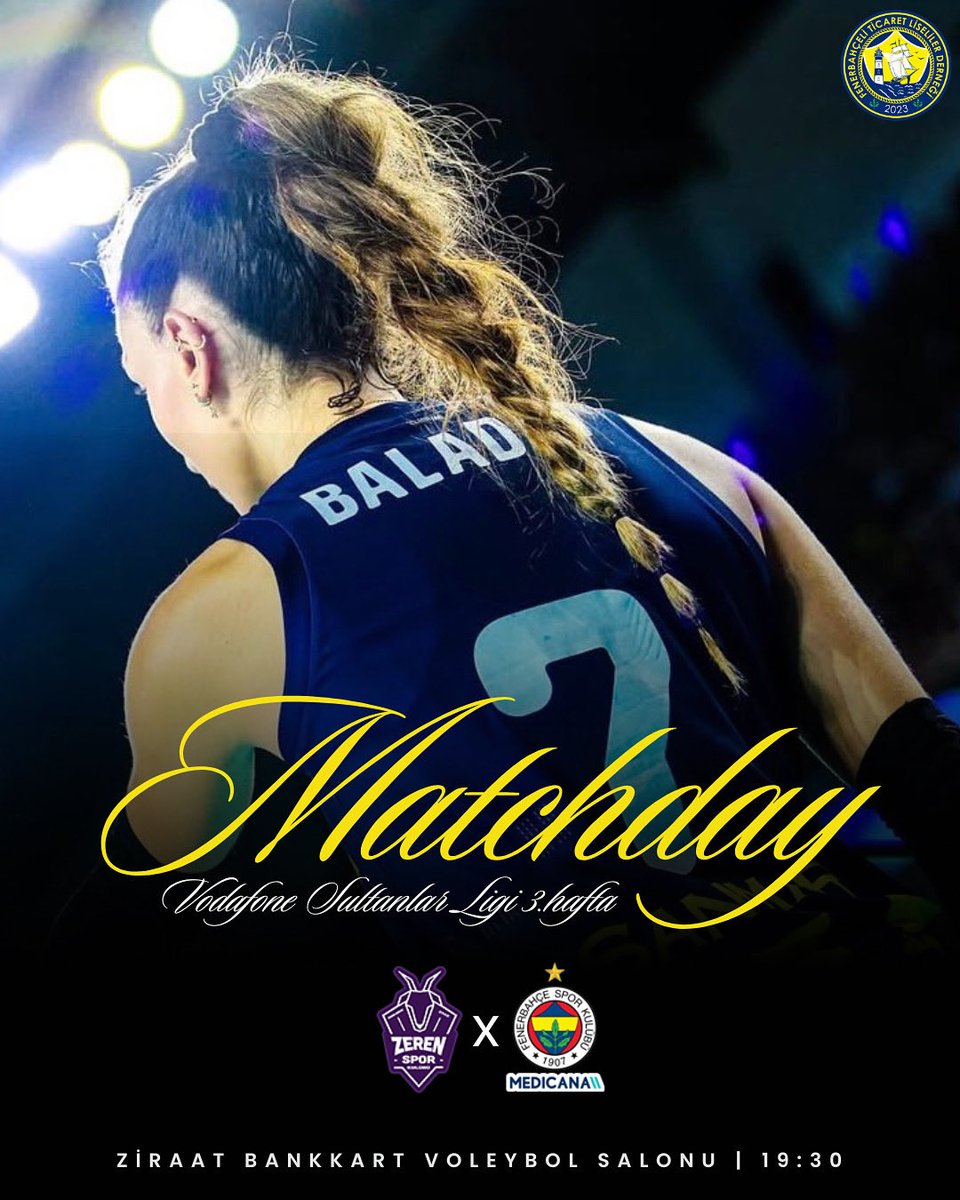 Fbtlder's tweet image. 🏐 Maç günü!
🏆 Vodafone Sultanlar Ligi 3. Hafta
🆚 Zeren Spor
🕣 19:30
📍 Ziraat Bankkart Voleybol Salonu
➡️ #sarımelekler #fbtlder