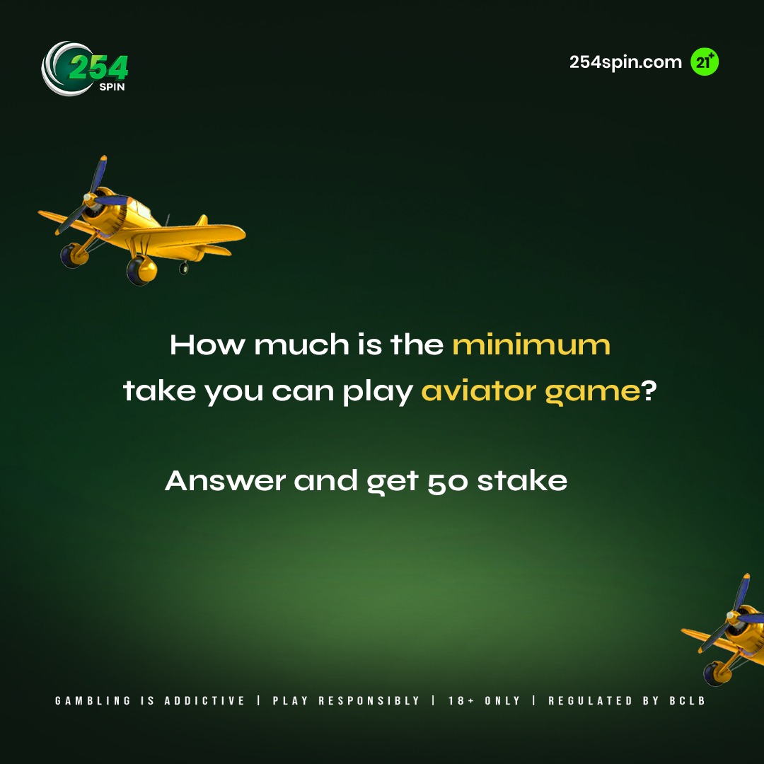 Take flight with Aviator and enjoy thrilling wins. Feel the rush of real-time action with fair and transparent gameplay. 

Your next big win could be one spin away. 

Cheza 254Spin Ushinde. Fly254Spin Aviator WinRepeat. #Play254SpinCasino