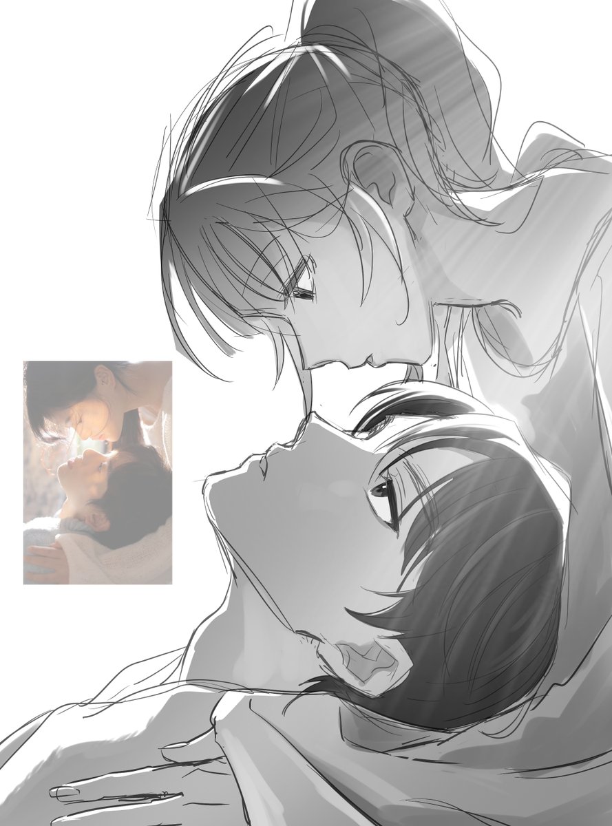 강림하리 모작 크로키