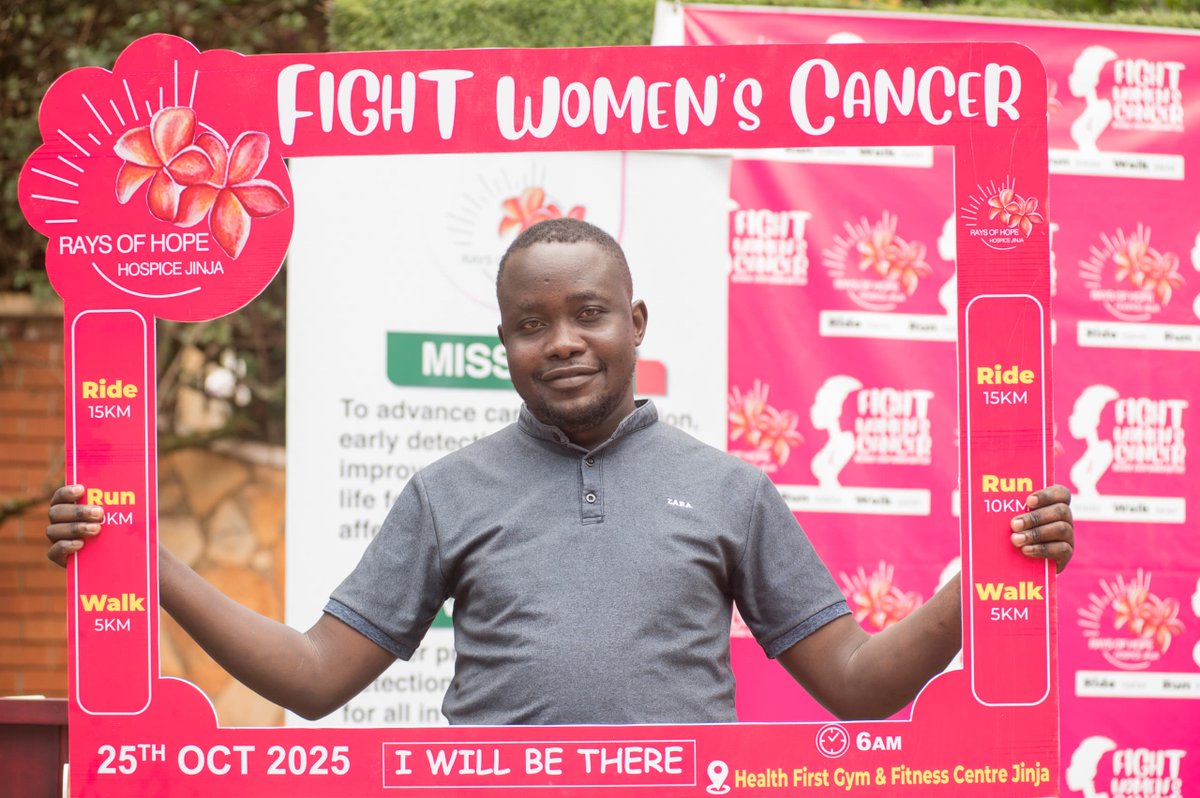 Gooooood morning, Uganda
Have you purchased your kit for the #fightwomenscancer run?
Here is a chance for you to run, walk, or ride for a good cause.
Find kits at;
📍: Smart fm, Local flavour Health First Gym &amp; Fitness Centre
 📅 : 25th/Oct
#Becauseverywomanmatters