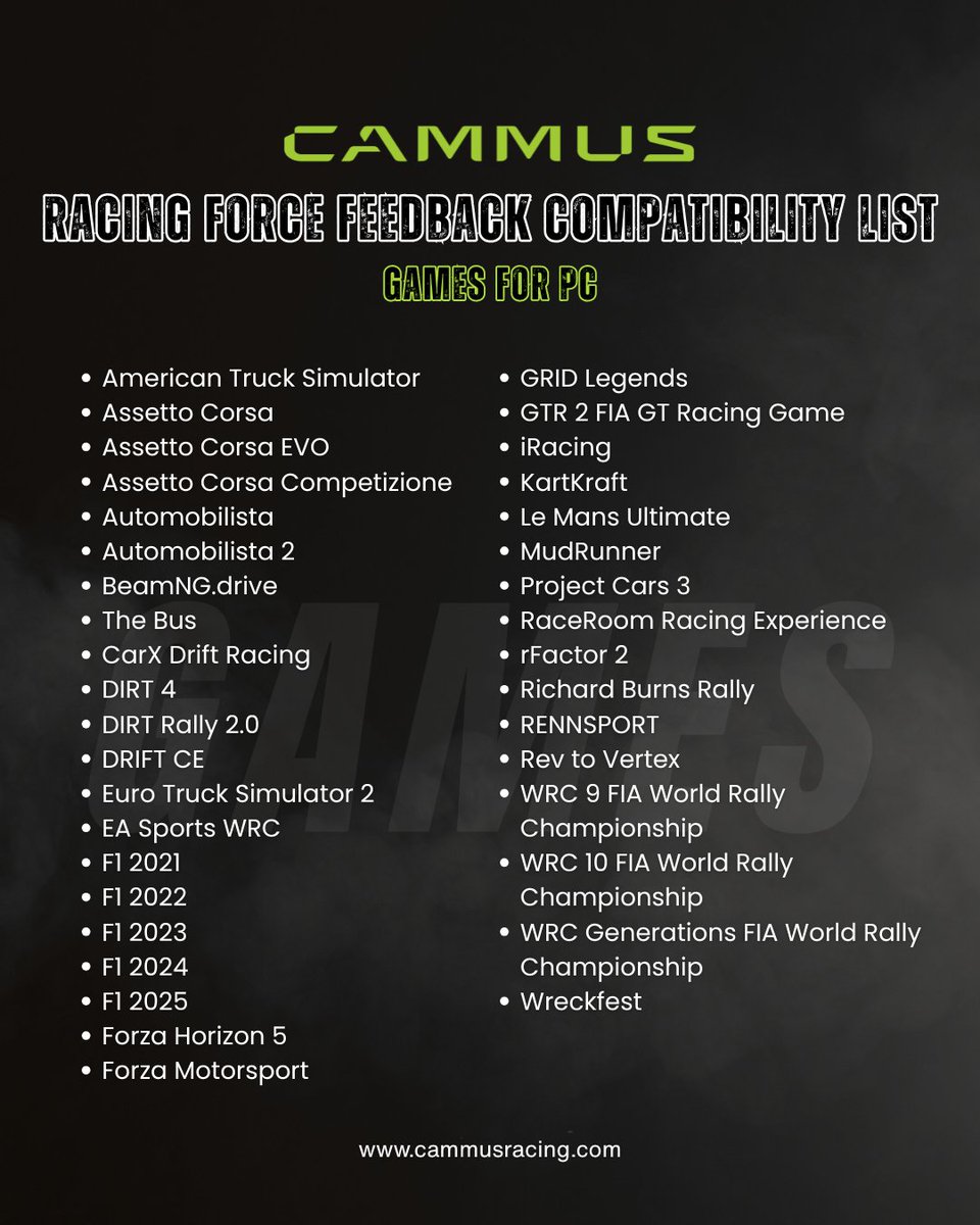 Cammus Gaming Update &amp; Giveaway! 🎁
We’ve dropped our latest Game Compatibility List — and we’re giving YOU the chance to win a Cammus Handbrake! 🕹️
✅ Join our Discord
✅ Head to #cammus-general
✅ Share your setup or feedback
Ends Oct 30 ⏰
🔗 Join: [discord.gg/Jw8q3GVPRq]
