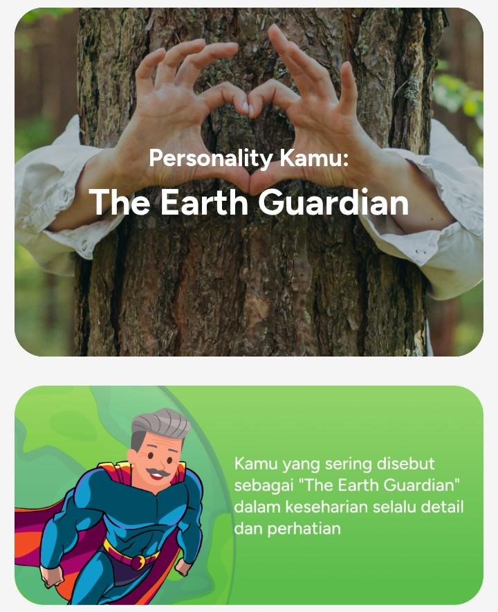 NValgrift's tweet image. Aku baru saja mencoba tes kepribadian sustainability, dan hasilnya aku adalah The Earth Guardian ✨

Coba juga, yuk! Siapa tahu kita punya tipe yang sama atau malah berbeda! 👇
indonesiaasri.com/personality-re…