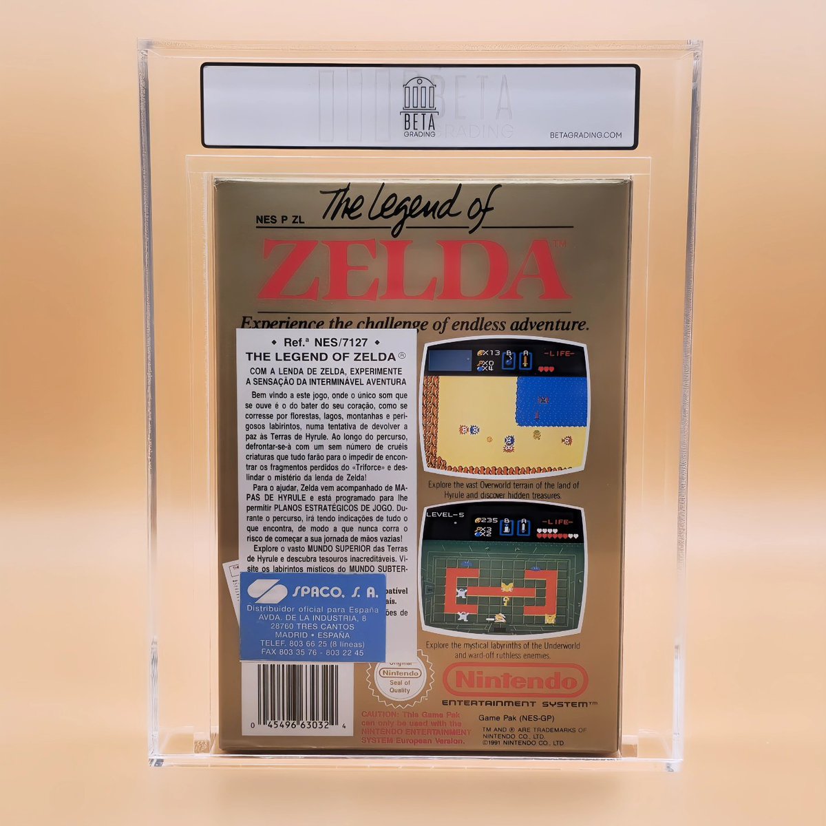 The Legend Of Zelda
1989 | Nintendo
Nintendo NES
PAL-GPS
Spanish Edition
BG85 
Owner: Unknown on X
#nintendo #nes #zelda #betagrading