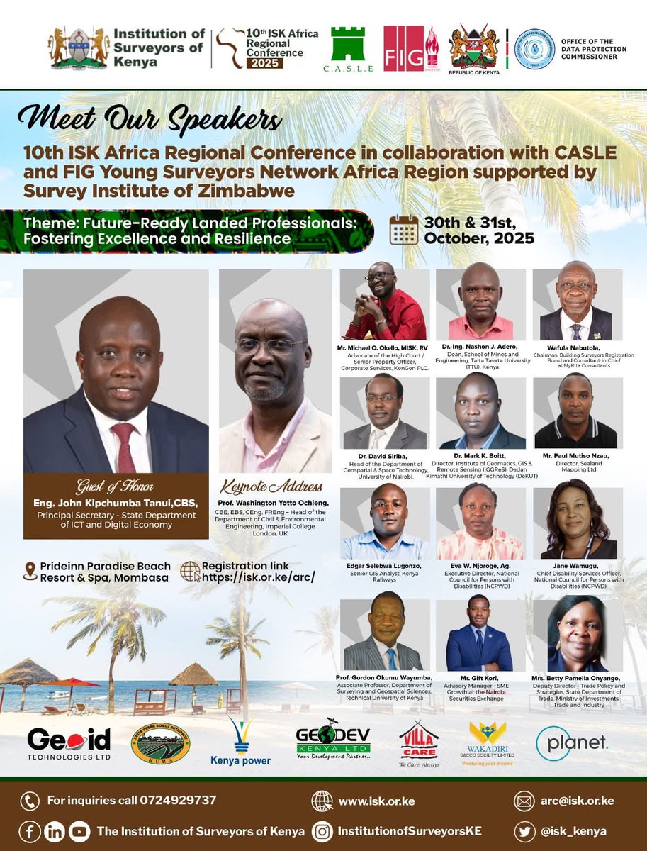 Our Dean, Dr. Ing.<a href="/hopadero/">Nashon J. Adero</a>  will be a speaker at the ISK Africa Regional Conference

#SchoolOfEngineerin
#SMETTU #patlama #HomeOfIdeas #GMMTVFANIVALxFirstKhaotung #WONDERING