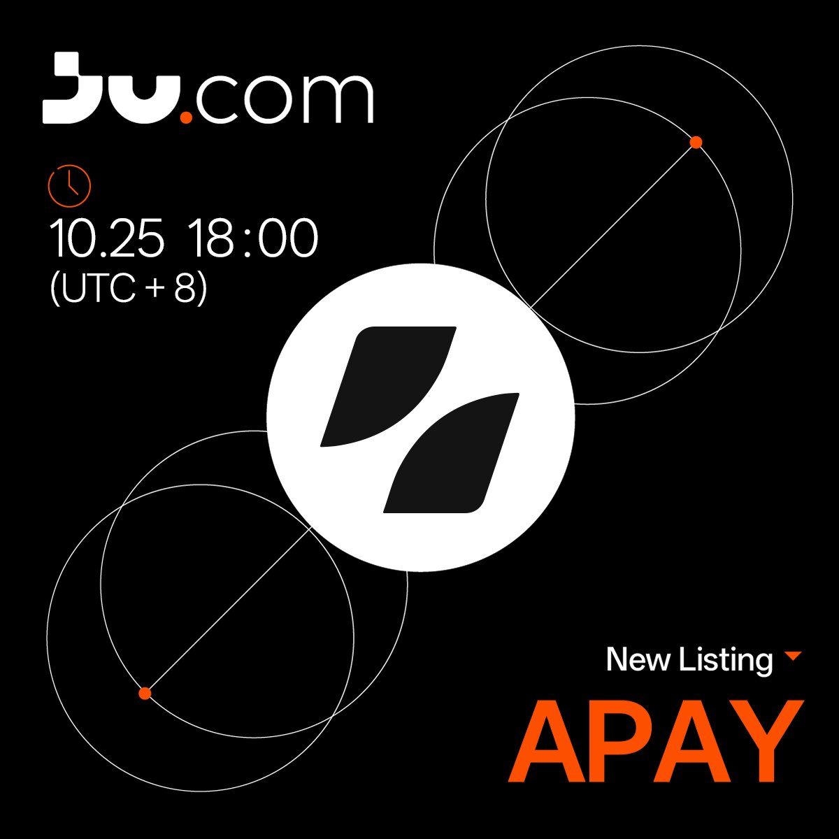 Jucom_Official's tweet image. 📢 New Listing  @ashta_pay 
Ju.com will list the APAY/USDT trading pair on October 25, 2025
🔸Deposit & Withdrawal time: October 24, 2025, 18:00 (UTC+8)
🔸Trading time: October 25, 2025, 18:00 (UTC+8)
Learn more: bit.ly/4nsy3Pi
#Jucom $APAY