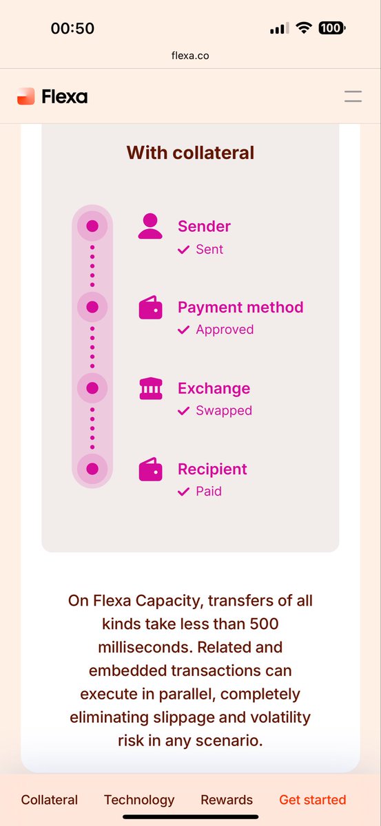 Flexa collateral technology explanation for fast crypto transactions