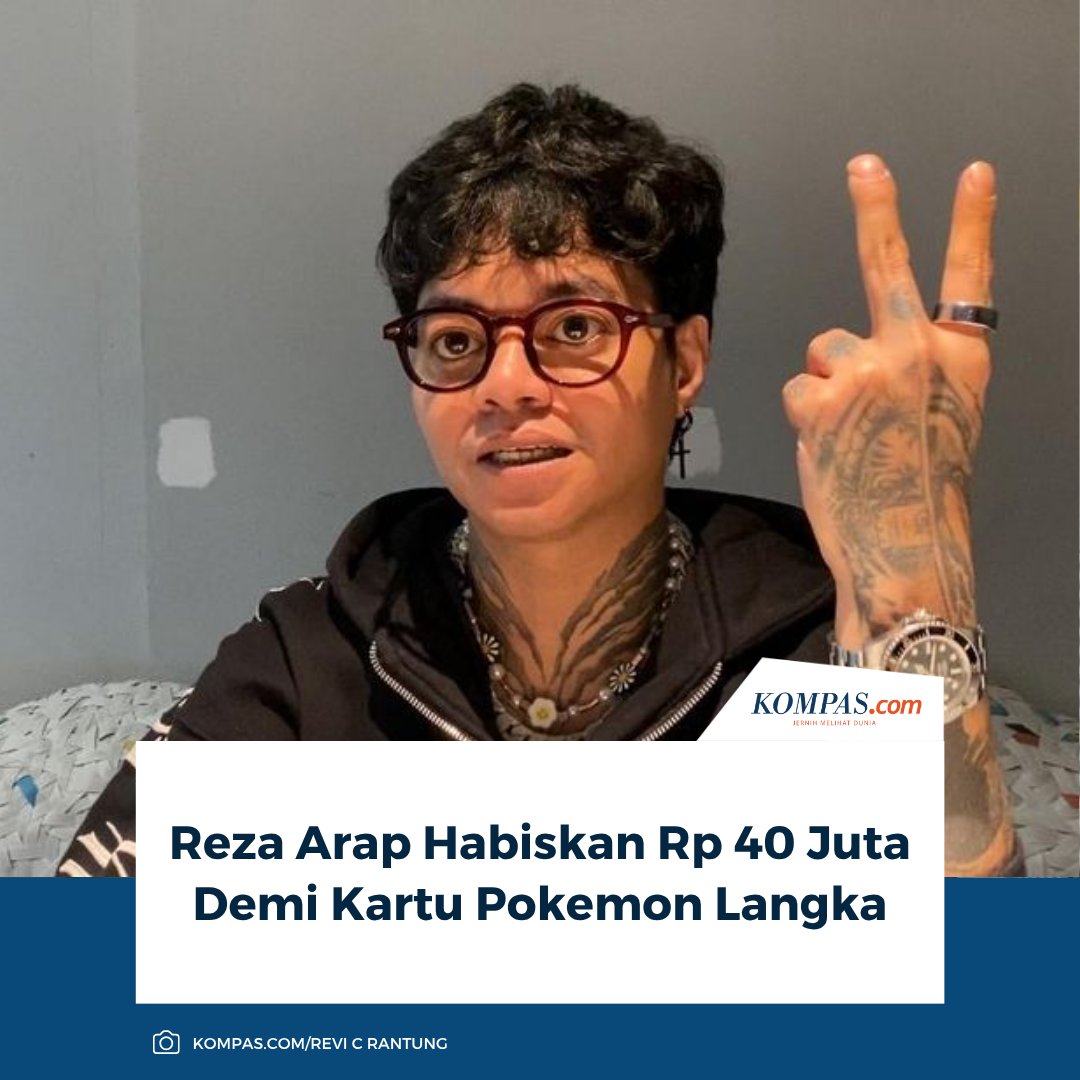 kompascom's tweet image. Musisi Reza Arap Oktovian menghabiskan Rp 40 juta demi kartu Pokemon langka. Lewat unggahan di Instagramnya, Arap membagikan momen ketika sedang berjalan-jalan di Amsterdam, Belanda.

Baca di sini: 
kompas.com/hype/read/2025….

~AA #RezaArap #KartuPokemon #Amsterdam