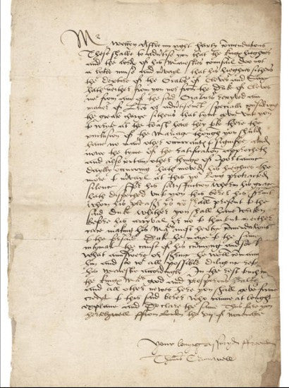 PFCollectibles's tweet image. Thomas Cromwell&apos;s Henry VIII letter up 71.8% at Bonhams paulfrasercollectibles.com/blogs/books-ma… #RareBooks #Manuscripts #CollectiblesBlog #Authentic #PaulFraserCollectibles