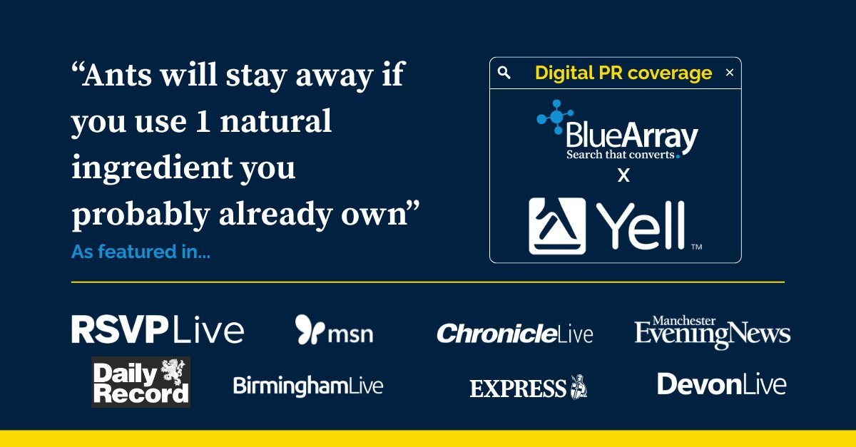 bluearrayseo's tweet image. 🌱🚗 Seasonal PR success with Yell

Our gardening and driving content earned nearly 200 pieces of coverage, a 68% increase in clicks to the gardening page and 11k impressions on the driving instructor page.

🔗 ow.ly/Aj7t50X5BEe