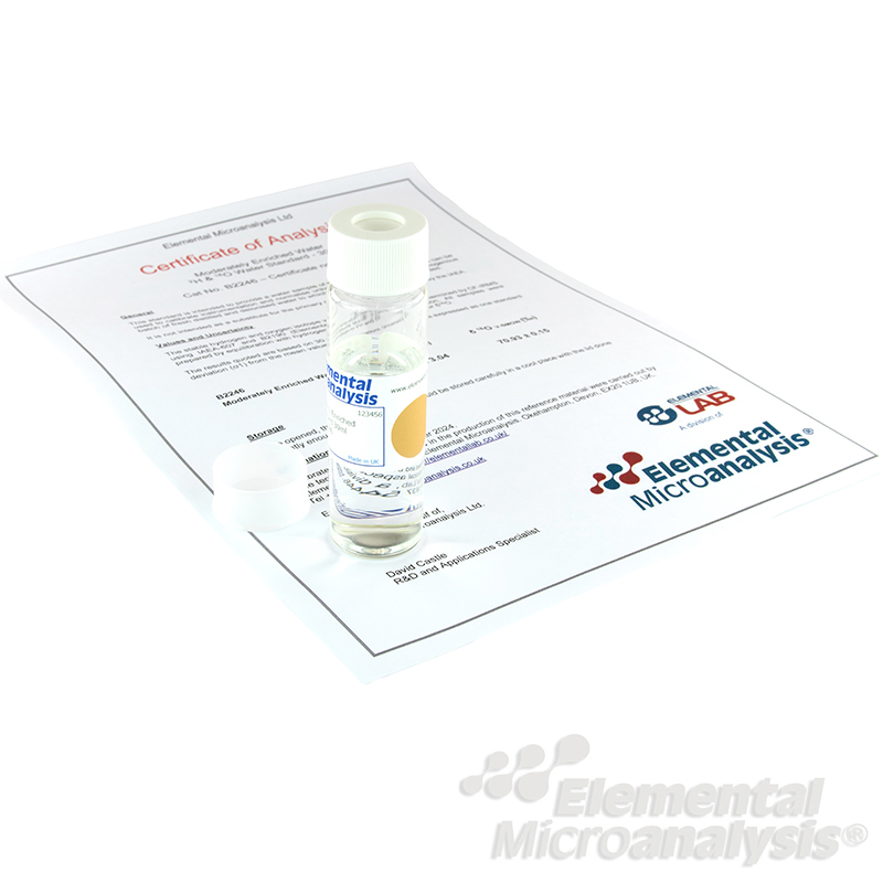 ElementalLab's tweet image. Have you heard about our moderately enriched Water IRMS Standard, B2246?

This is a moderately enriched standard designed for instrument calibration and to normalise unknown water samples. (δ²H: 1348.78‰, δ¹⁸O: 70.93‰)

Learn More: loom.ly/7Yn3VBM