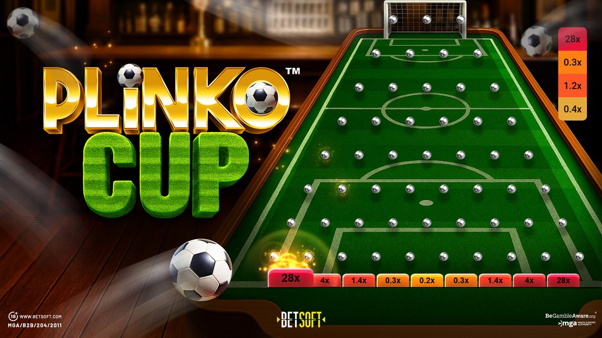 ⏳ 7 days to go! Watch, drop &amp; win in PLINKO CUP™️!
Each bounce could hit a multiplier goal — the further it goes, the bigger the thrill. 🏆

DEMO ⚽ loom.ly/hMIjTs4

🔞 BeGambleAware.org

#BetsoftGaming #ComingSoon #Plinko