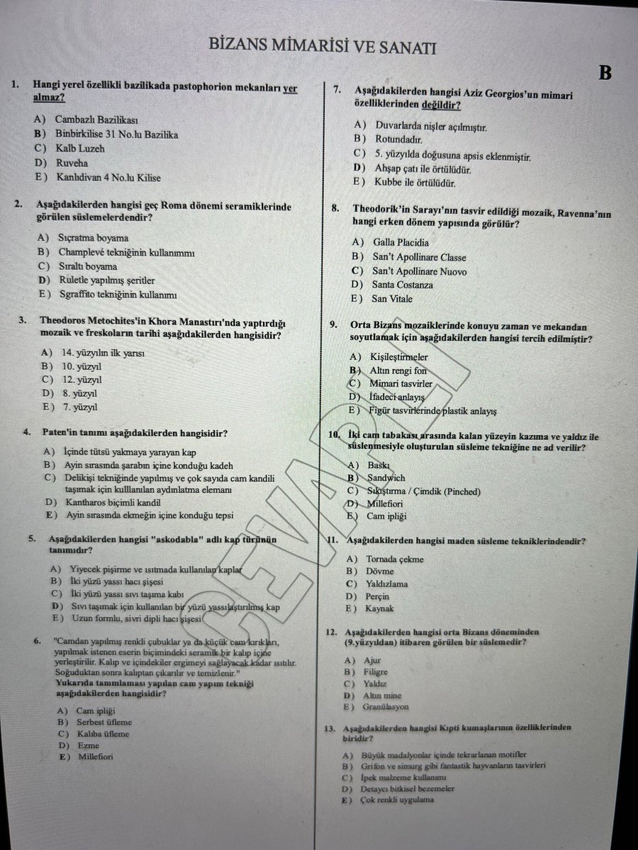 HulyaApohan's tweet image. #Auzef #bizansmimarisisanatı #resimsanatıtarihi #vizesoruları #Finalsoruları #istanbulüniversitesi #Vize #Final
Tüm öğrencilere hayırlı olsun