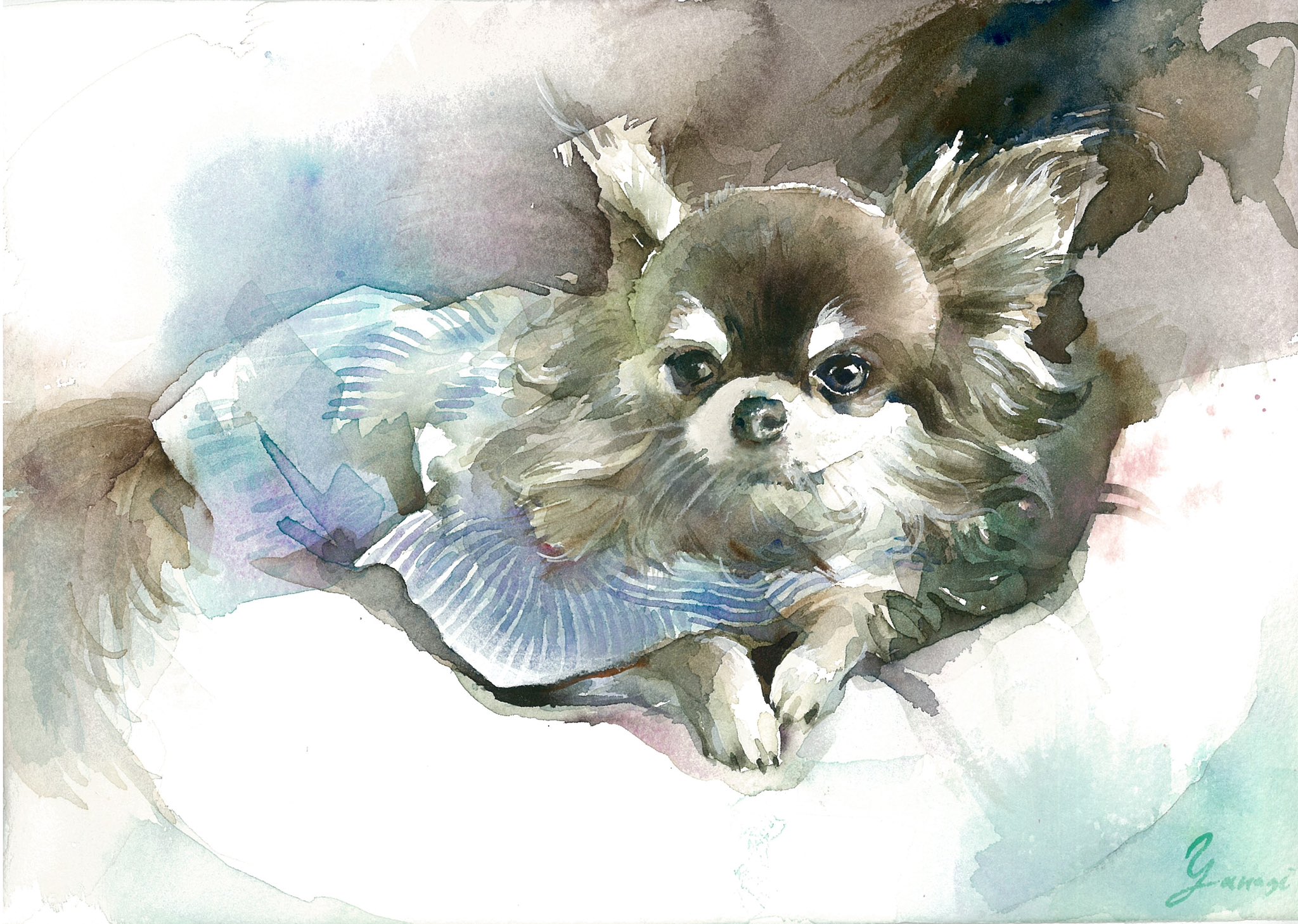 可愛らしい四季と音楽のメロディ 水彩画 可愛らしい四季と音楽のメロディ 水彩画 可愛らしい四季と音楽の