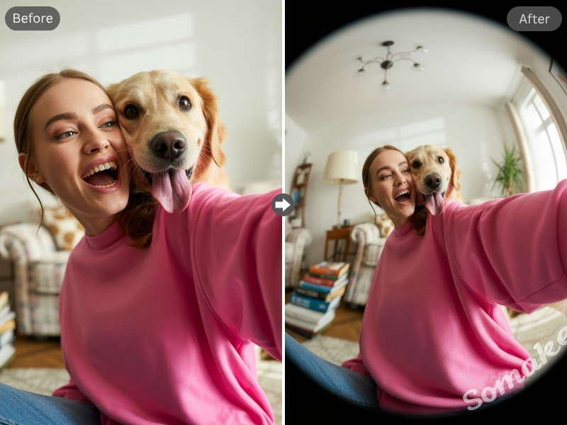 Somake_ai's tweet image. Bend reality. Keep your focus.
The Somake AI Fisheye Filter turns flat photos into dynamic spherical art. Our AI intelligently reshapes your world around a crystal-clear subject.
One click is all it takes. Stand out from the crowd.
Transform your photos:…