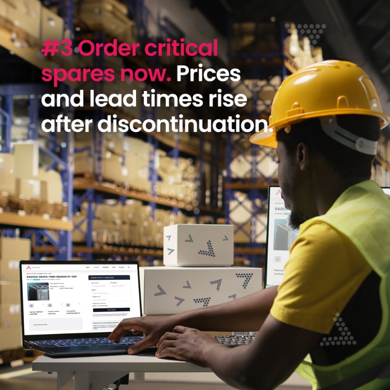 euautomation's tweet photo. With both S7-300 and ET200M officially discontinued, the time to act is now.

Here’s your five-step legacy action plan 👇

Search #Siemens parts 🔎 https://t.co/NZX9XqcekQ

#S7300 #IndustrialAutomation #ObsolescenceManagement #EUAutomation