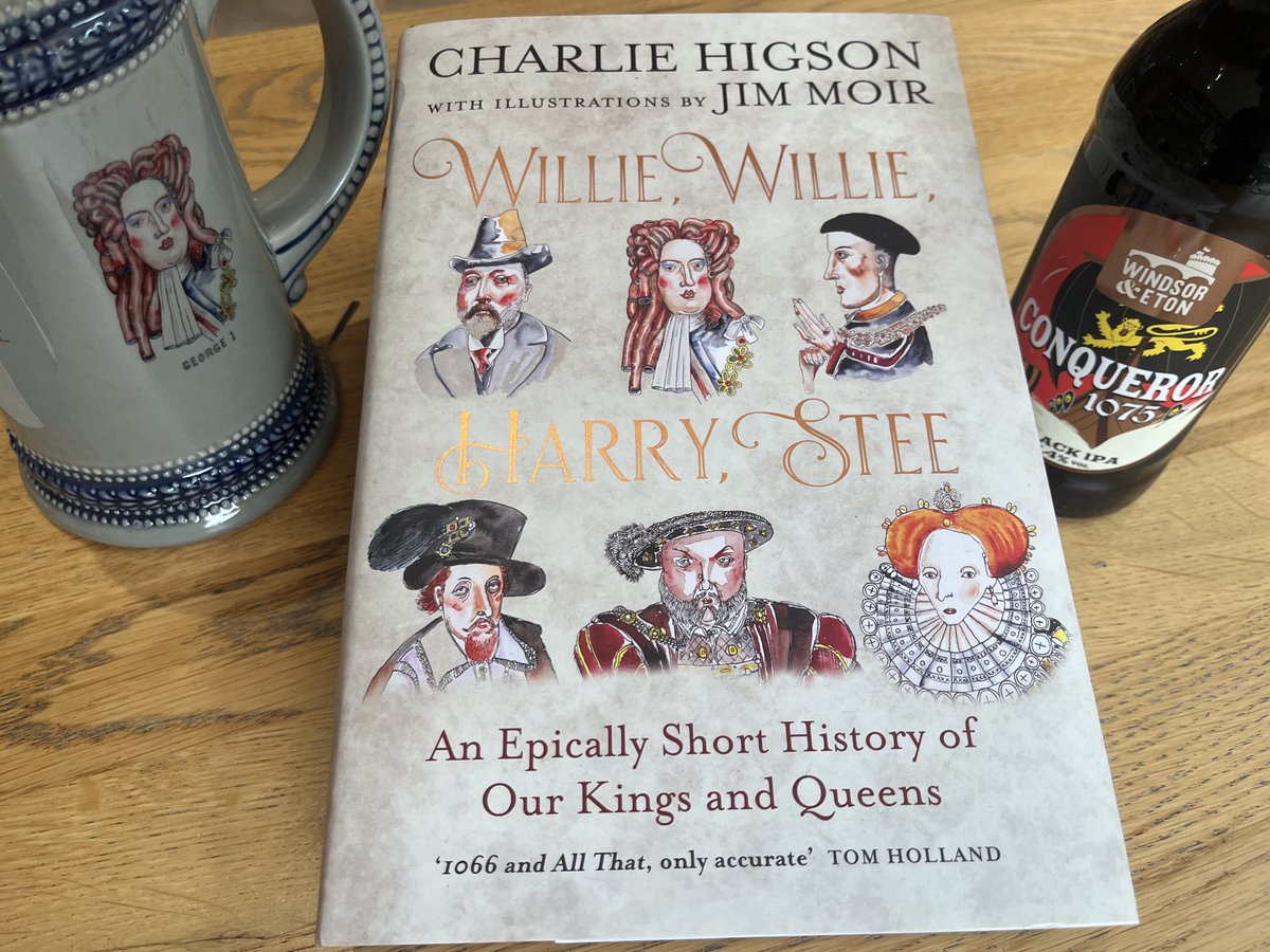 Tremendous what you can get in the post: recommend <a href="/monstroso/">charlie higson</a>'s brisk and funny history of the monarchy with delightful illustrations from <a href="/JamesMoir10/">Jim Moir</a>