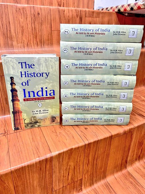 PadhegaIndia_'s tweet photo. #DiwaliWithPI 🪔 #GiftFromPI
Flat 30% Discount.
Presenting the highly praised and recommended book series: The History of India: As told by its own Historians (Original, 8 Vols) by Sir H.M. Elliott & John Dowson.
#BuyOriginal 💮 #BuyFromPI
Link in the comments 👇 https://t.co/tU4HX68Ovj