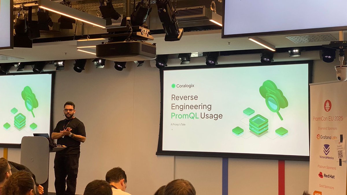 Such an amazing experience at #PromCon, crowded room and good questions in the end.